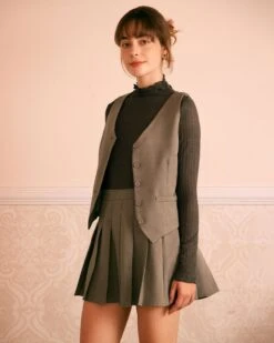 The Khaki Natural Waist Pleated Mini Skirt 9 The Khaki Natural Waist Pleated Mini Skirt -Outlet Dress Mix Up Store the khaki pleated solid skirt bottoms kzdu4e 094da5bf d617 4d9e 8968 bdcc443ef2ed