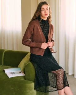 The Solid Sheer Mesh Long Sleeve Tee -Outlet Dress Mix Up Store the lace sheer mesh top tops 1opsbm