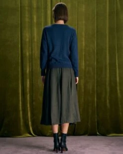 The Navy Round Neck Tie Ribbed Sweater 11 The Navy Round Neck Tie Ribbed Sweater -Outlet Dress Mix Up Store the navy round neck tie sweater tops e3ixpk