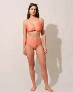 The Orange Tie Back Bikini Set -Outlet Dress Mix Up Store the orange tie back bikini set bikinis pl7kdq
