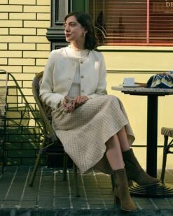 The Pearl Button High Waisted Tweed Skirt -Outlet Dress Mix Up Store the pearl button tweed skirt bottoms melcgs 840864