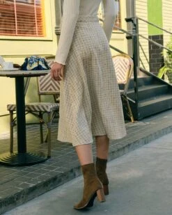The Pearl Button High Waisted Tweed Skirt -Outlet Dress Mix Up Store the pearl button tweed skirt bottoms pygvpm 689711