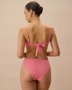 The Red Plaid Ruched Bikini Top -Outlet Dress Mix Up Store the plaid ruched bikini top bikinis v98gk9