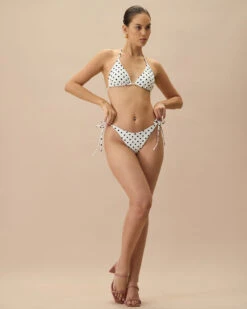 The Polka Dot Tie Bikini Bottom -Outlet Dress Mix Up Store the polka dot tie bikini bottom bikinis mmtbfy