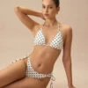 The Polka Dot Triangle Bikini Top