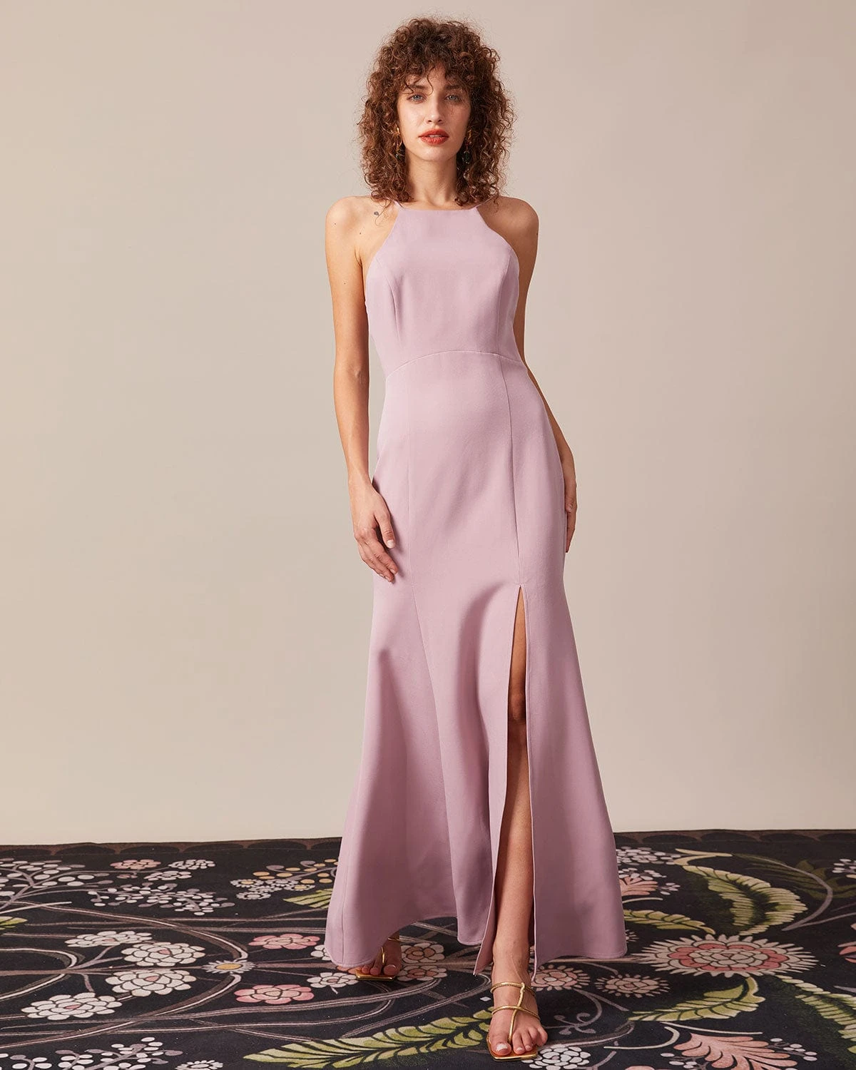 The Purple Cutout Back Mermaid Maxi Dress 2 The Purple Cutout Back Mermaid Maxi Dress - Image 2