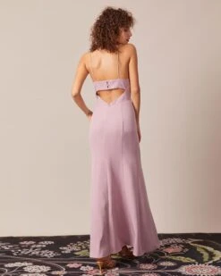 The Purple Cutout Back Mermaid Maxi Dress 8 The Purple Cutout Back Mermaid Maxi Dress -Outlet Dress Mix Up Store the purple slit mermaid maxi dress dresses a1v7ah