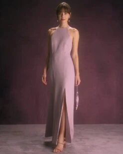 The Purple Cutout Back Mermaid Maxi Dress 10 The Purple Cutout Back Mermaid Maxi Dress -Outlet Dress Mix Up Store the purple slit mermaid maxi dress dresses wzipeu