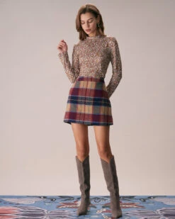 The Red Plaid Zipper Fly Tweed Mini Skirt 11 The Red Plaid Zipper Fly Tweed Mini Skirt -Outlet Dress Mix Up Store the red plaid tweed mini skirt bottoms 8pugsw