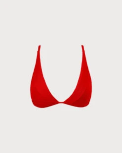 The Red Ribbed Cross Back Bikini Top 15 The Red Ribbed Cross Back Bikini Top -Outlet Dress Mix Up Store the ribbed cross back bikini top red bikinis ihayz3