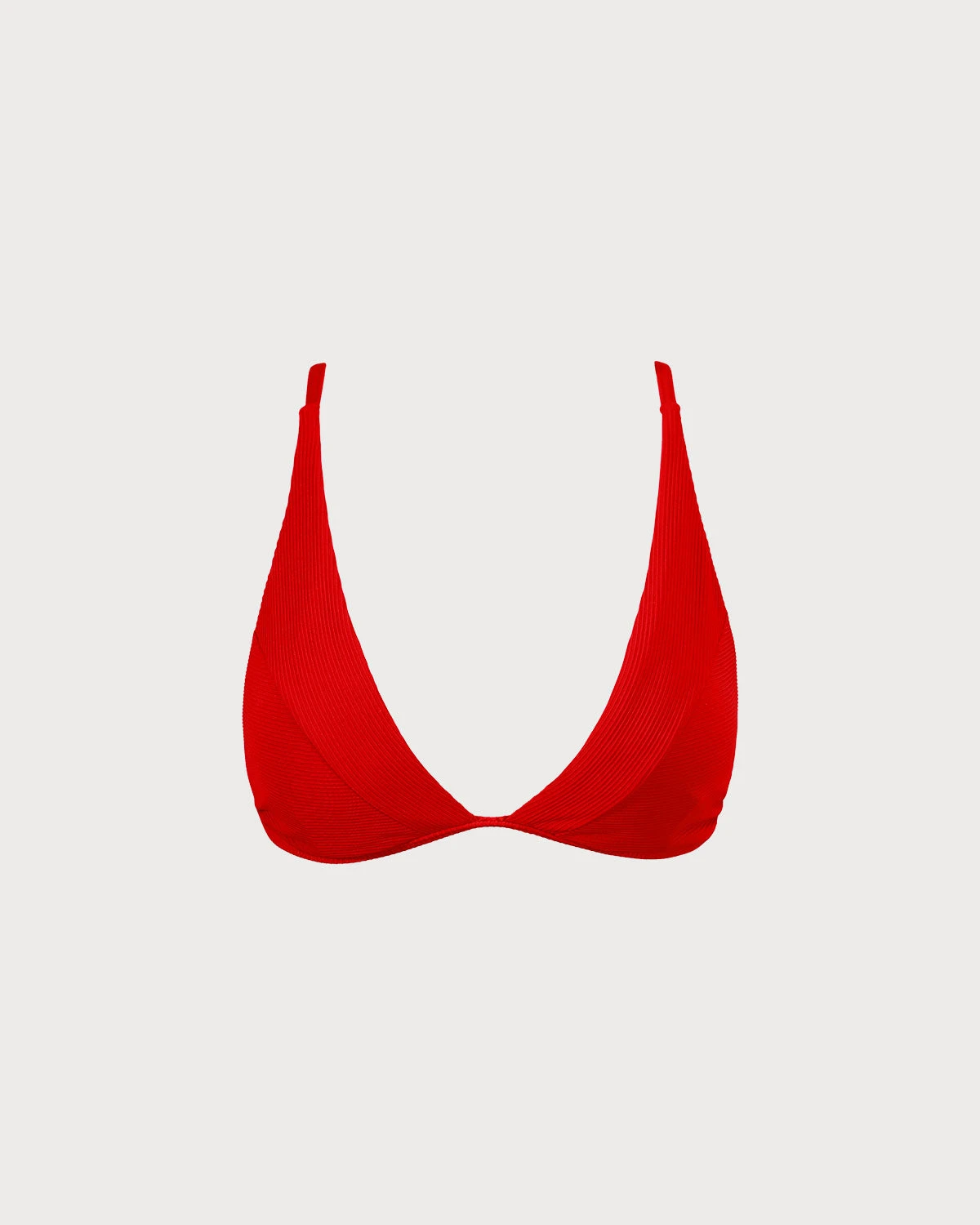 The Red Ribbed Cross Back Bikini Top 7 The Red Ribbed Cross Back Bikini Top - Image 7