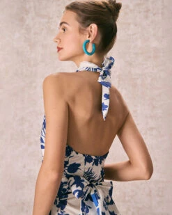 The Blue Halter Cut Out Ruffle Maxi Dress 10 The Blue Halter Cut Out Ruffle Maxi Dress -Outlet Dress Mix Up Store the ruffle halter maxi dress dresses bxmcbg