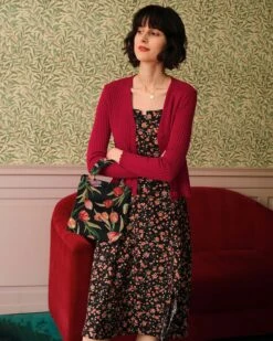 The Solid V Neck Ribbed Cardigan -Outlet Dress Mix Up Store the solid color ribbed cardigan tops 59oc44