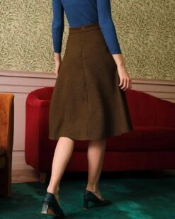 The Solid High Waisted Tweed Skirt -Outlet Dress Mix Up Store the solid color tweed skirt bottoms vbzlqb 548664