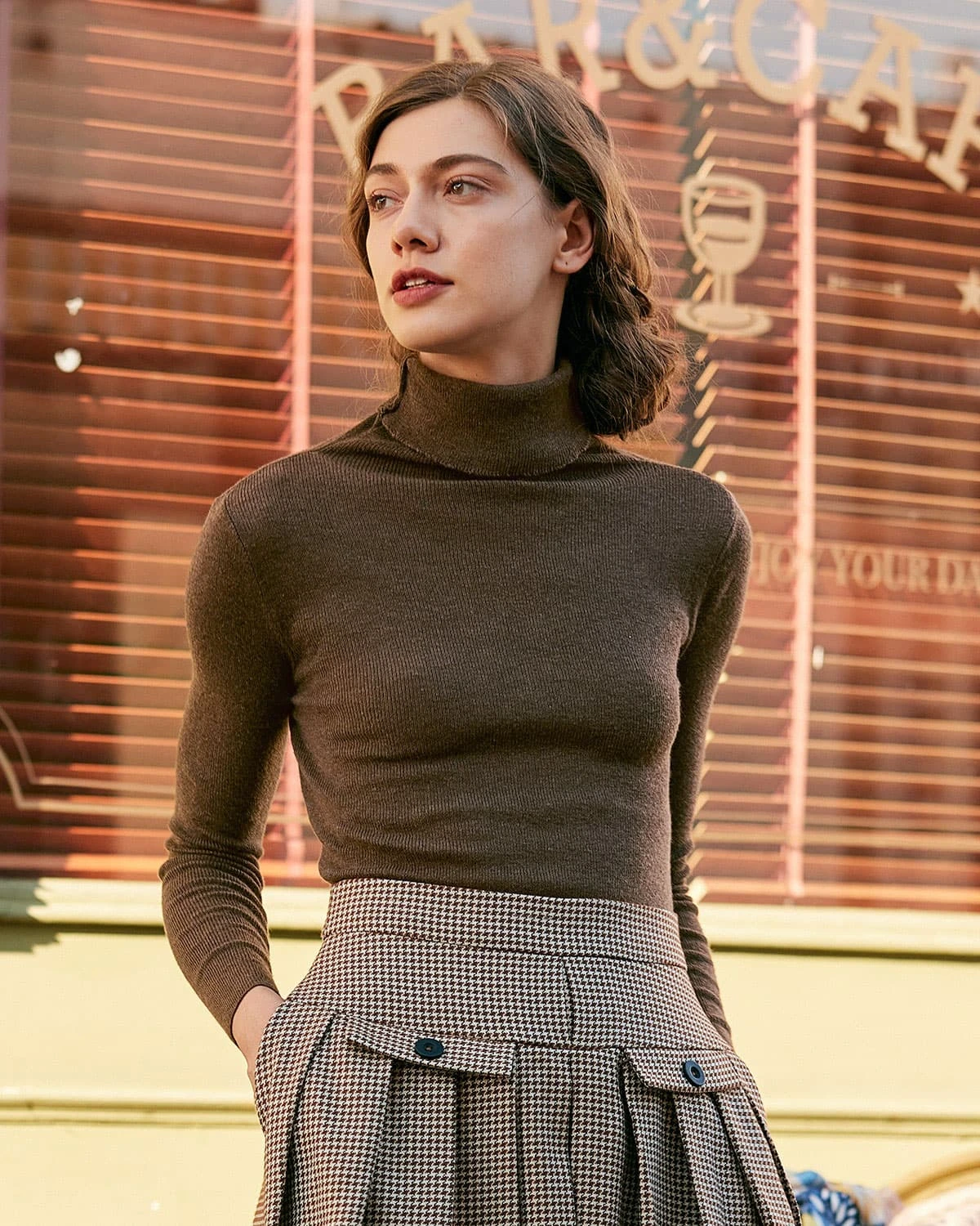 The Solid Turtleneck Ribbed Sweater 1 The Solid Turtleneck Ribbed Sweater