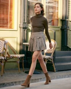 The Solid Turtleneck Ribbed Sweater 18 The Solid Turtleneck Ribbed Sweater -Outlet Dress Mix Up Store the solid high neck knit top tops knaixt