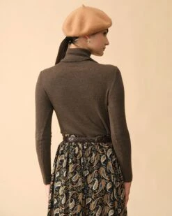 The Solid Turtleneck Ribbed Sweater 17 The Solid Turtleneck Ribbed Sweater -Outlet Dress Mix Up Store the solid high neck knit top tops lr1tdb