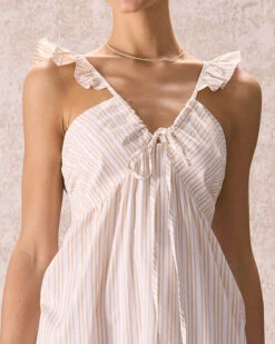 Outlet Dress Mix Up Store -Outlet Dress Mix Up Store the striped ruffle tie midi dress dresses amsoyq