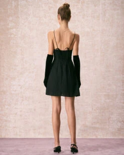 The Black Sweetheart Neck Slip Mini Dress -Outlet Dress Mix Up Store the sweetheart neck slip mini dress dresses hqrhls