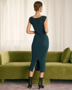 The Dark Green Sweetheart Neck Sweater Midi Dress -Outlet Dress Mix Up Store the sweetheart neck sweater dress dresses aurhoa bf15c31b d31d 4d78 99e2 f040e3f62105