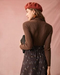 The Solid Textured Turtleneck Knitted Top -Outlet Dress Mix Up Store the textured turtleneck knit top tops bftzpw 76235499 f5cf 4318 9731 fbaf18ea0d26