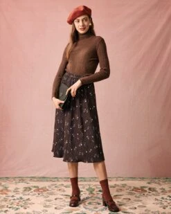 The Solid Textured Turtleneck Knit Top -Outlet Dress Mix Up Store the textured turtleneck knit top tops tylojr
