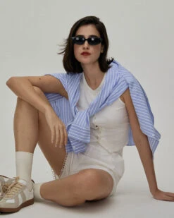 The White V Neck Button Knit Tank Top -Outlet Dress Mix Up Store the v neck solid button knit tank top tops nhjzw1