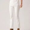 The White High Waisted Flare Jeans