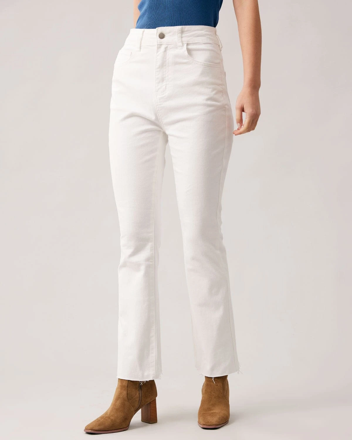 The White High Waisted Flare Jeans 1 The White High Waisted Flare Jeans