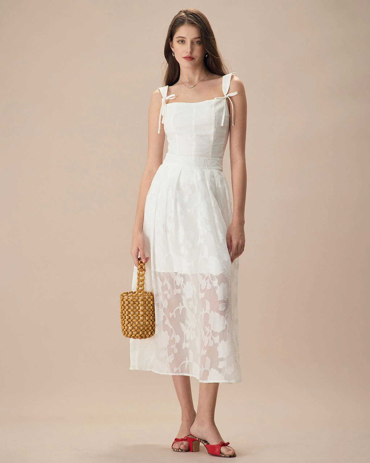 The White Jacquard Midi Skirt 6 The White Jacquard Midi Skirt - Image 6