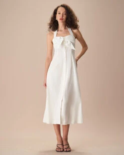 The White Sweetheart Neck Ruched Button Maxi Dress -Outlet Dress Mix Up Store the white ruched button maxi dress dresses lprnf3