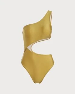 The Yellow Cutout One-Piece Swimsuit -Outlet Dress Mix Up Store the yellow cutout one piece swimsuit one pieces vsvdrw 447374