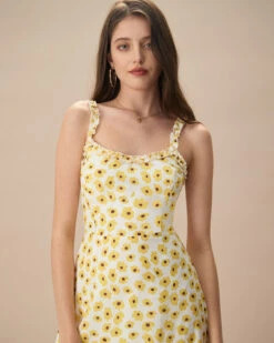 The Yellow Daisy Ruffle Slip Midi Dress 6 The Yellow Daisy Ruffle Slip Midi Dress -Outlet Dress Mix Up Store the yellow daisy ruffle midi dress dresses 2d46lo